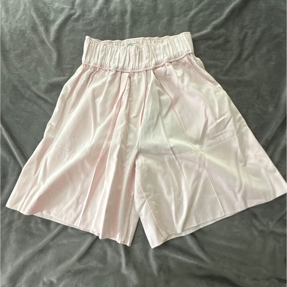 Laurence Btas Shorts Womens 34 US 2 Pink Cotton Pull On High Waisted Preppy Chic